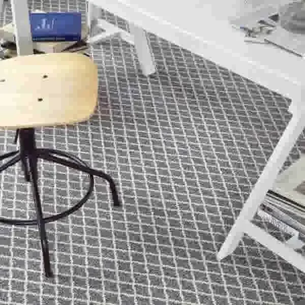 diamond-pattern-carpet-under-white-desk-square-square Carpet flooring | Off Price Carpet & Flooring